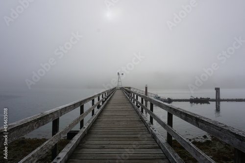 Pier in Maquinna Marine Provincial Park, British Columbia, Canada.