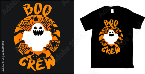 Halloween boo crew Vector t-shirt design