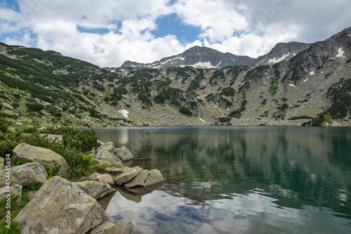 Fototapeta Naklejka Na Ścianę i Meble -  Landscape of Pirin Mountain near Fish Banderitsa lake, Bulgaria