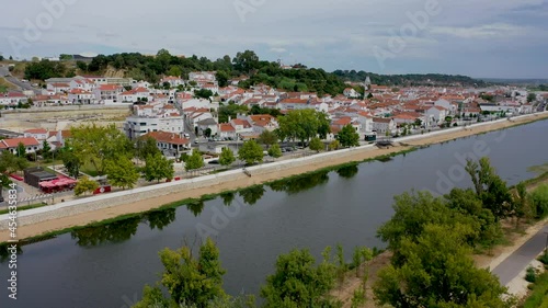 Aerial View Of Coruche In The Region Of Santarem, Portugal. photo