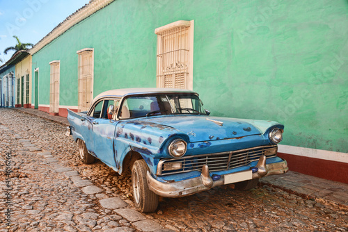 Vintage Chevy in UNESCO World Heritage Trinidad, Cuba