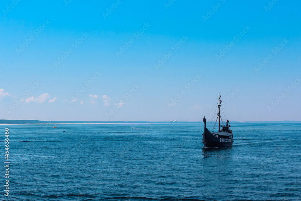 Ship in the sea