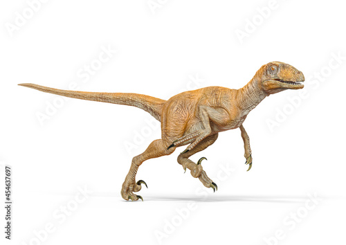 deinonychus is running very fast