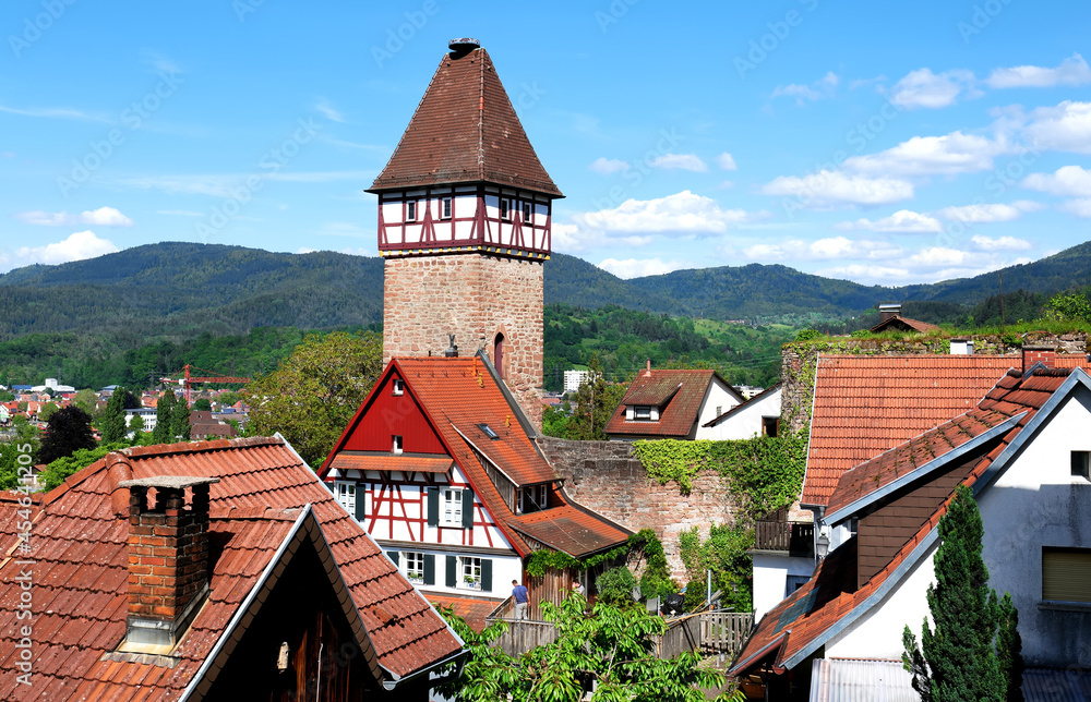 Storchenturm (stork tower) in Gernsbach, Black Forest, Germany