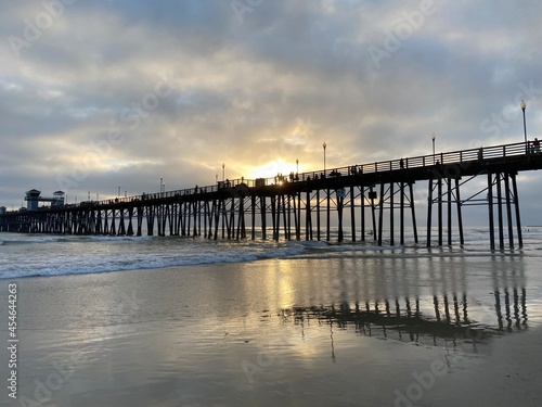 Sunset over pier © Laurel