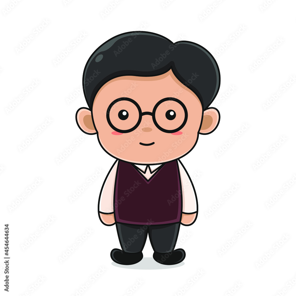 Male teacher character
