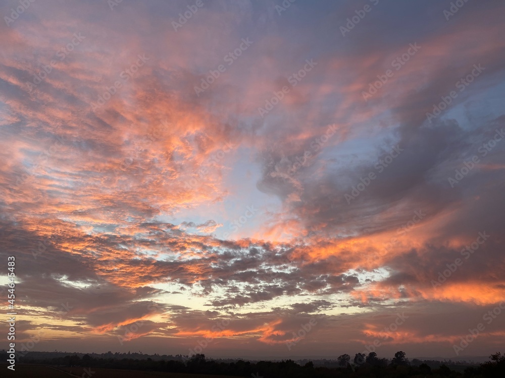 Fototapeta premium Clouds drifting in sky