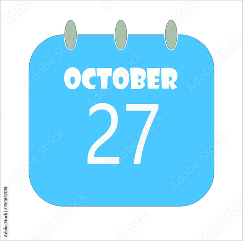 October Calendar Date Icon, Event Date Icon, Calendar Date, Icon Design Vector Graphic