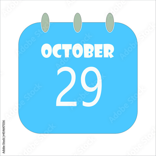 October Calendar Date Icon, Event Date Icon, Calendar Date, Icon Design Vector Graphic