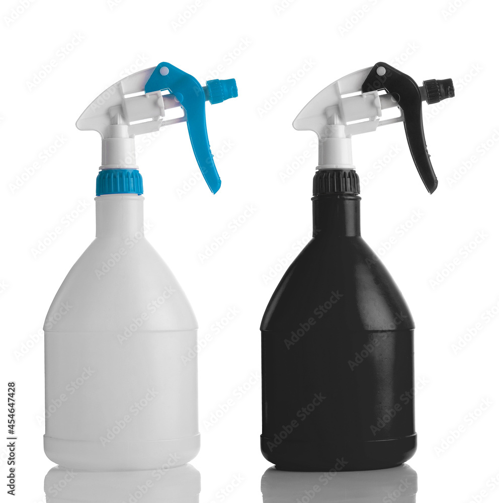 plastic bottle spray on white background plastic bottle spray on white background