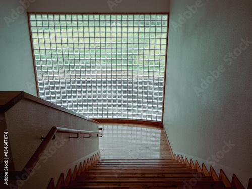 階段とガラスブロック