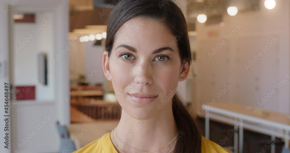 portrait business woman smiling happy confident female entrepreneur enjoying career proud manager in startup office success portrait business woman smiling happy confident female entrepreneur enjoying career proud manager in startup office success