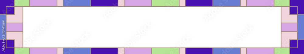 Fototapeta premium Korean traditional pattern background frame.