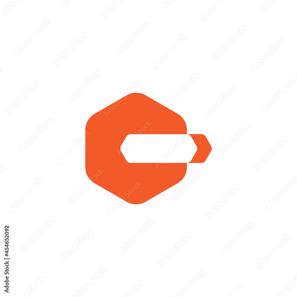letter c fast airplane geometric logo vector letter c fast airplane geometric logo vector