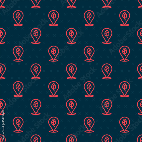 Red line Vegan food diet icon isolated Red line background. Organic, bio, eco symbol. Vegan, no meat, lactose free, healthy, fresh and nonviolent food. Vector