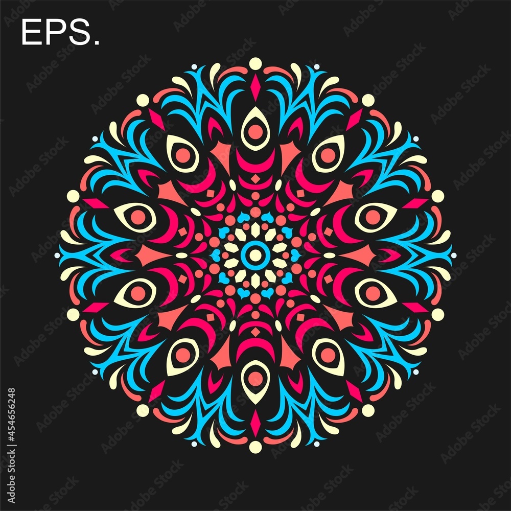 Modern mandala art vector design with a beautiful mix of colors, suitable for all advertising design needs, both for business card designs, banners, brochures and others. EPS format files Modern mandala art vector design with a beautiful mix of colors, suitable for all advertising design needs, both for business card designs, banners, brochures and others. EPS format files