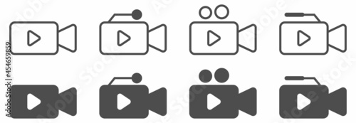 video recorder icon, video recorder vector illustrations