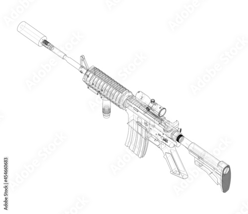Army weapons. Vector
