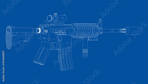 Army weapons. Vector