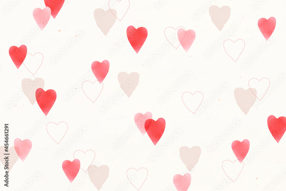 Cute heart pattern background for banner