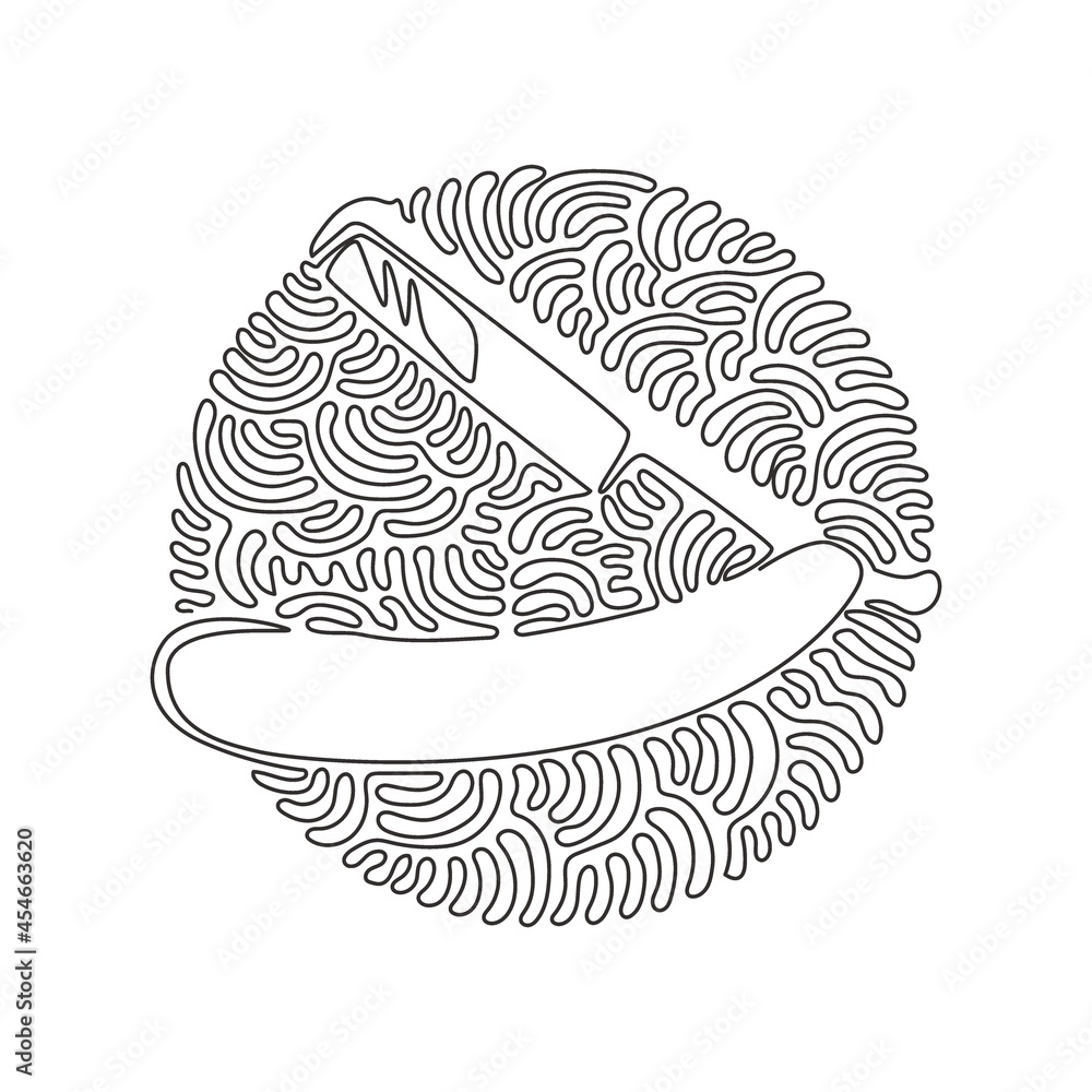 Continuous one line drawing Shaving razor. Realistic illustration of ...