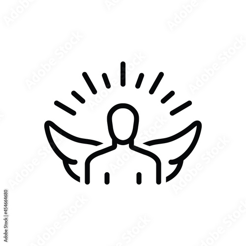Black line icon for grace
