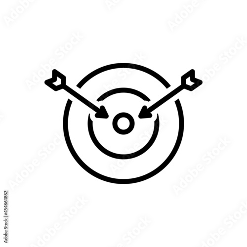 Black line icon for destiny