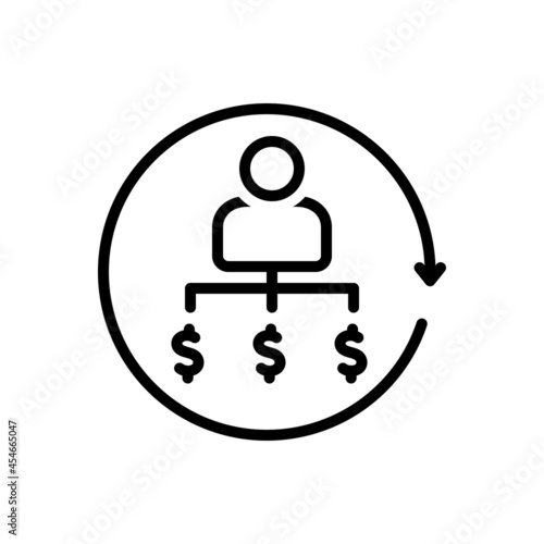 Black line icon for collectors