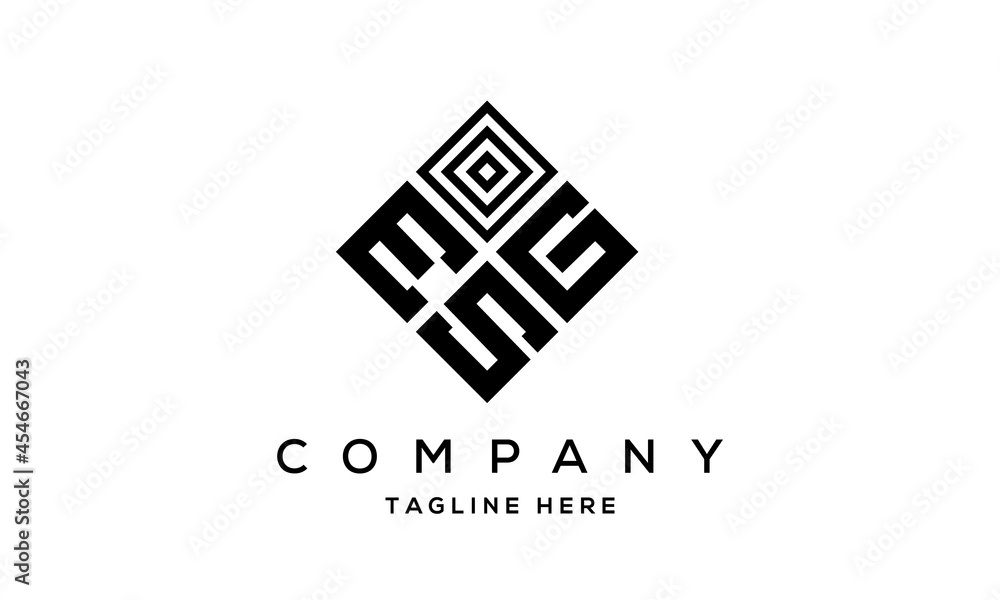 EGS square three latter logo vector EGS square three latter logo vector