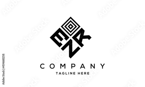 ERN square three latter logo vector