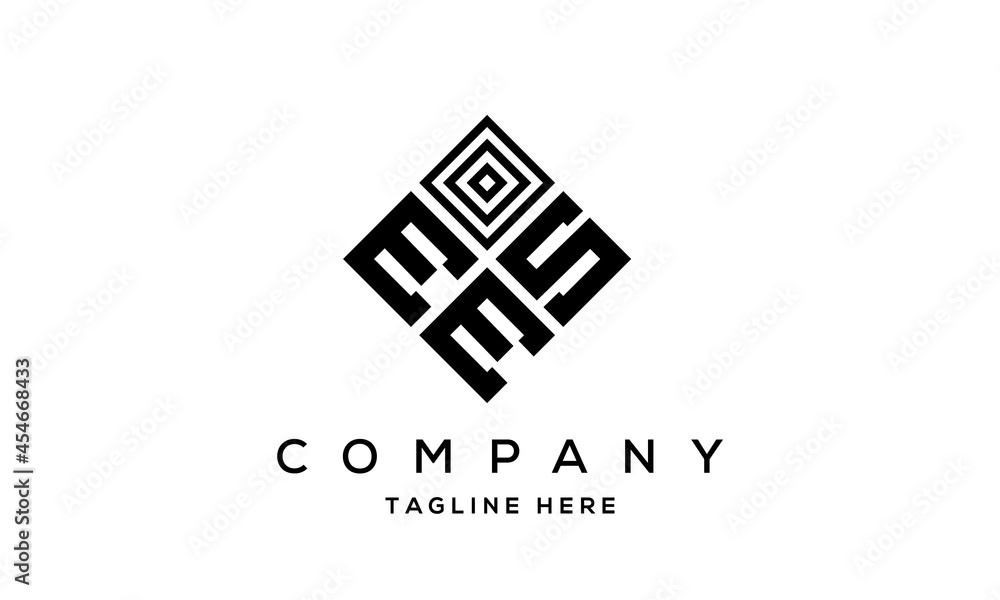 ESE square three latter logo vector ESE square three latter logo vector