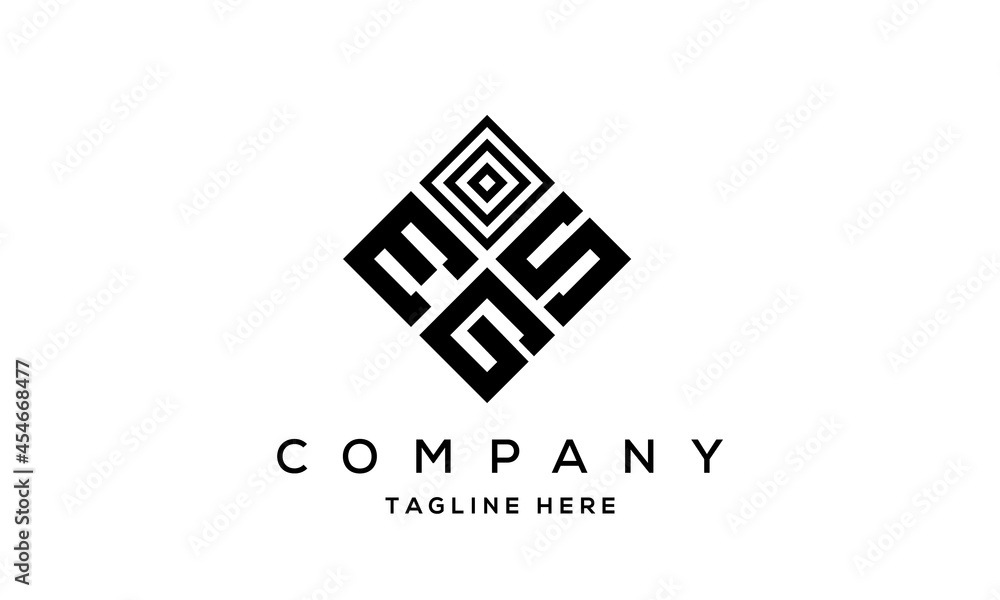 ESG square three latter logo vector ESG square three latter logo vector