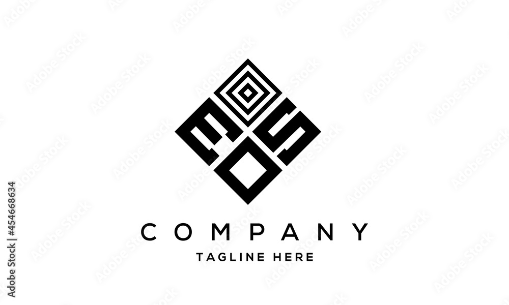 ESO square three latter logo vector ESO square three latter logo vector