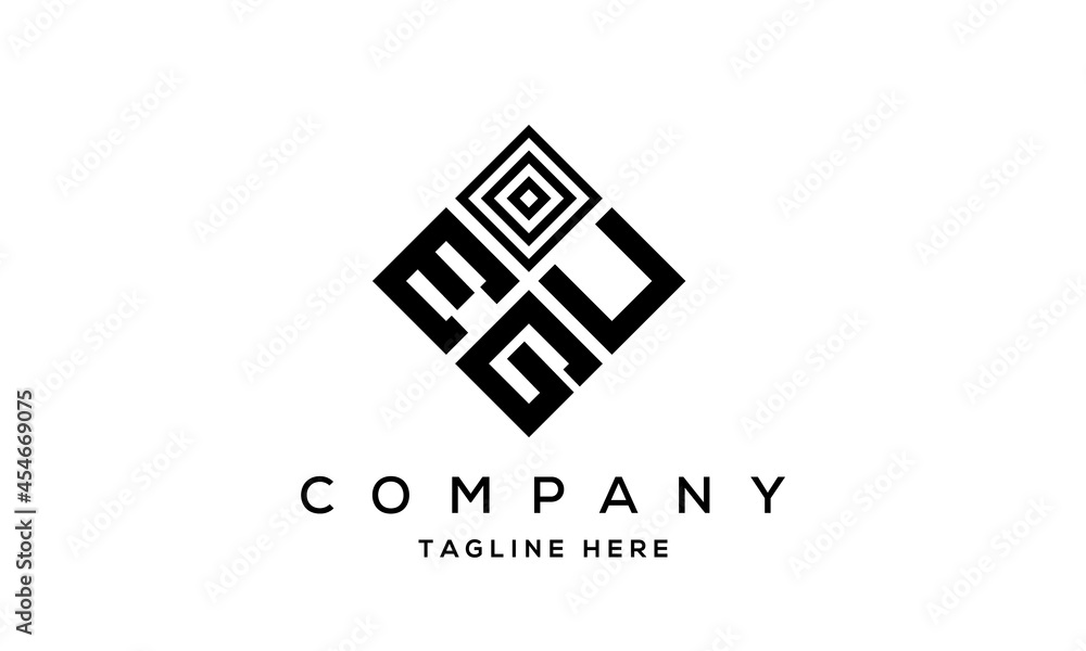 EUG square three latter logo vector EUG square three latter logo vector