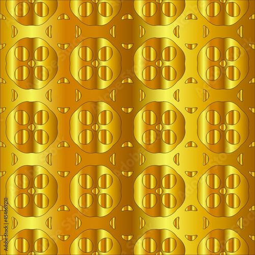  Gold metal texture background vector illustration 
