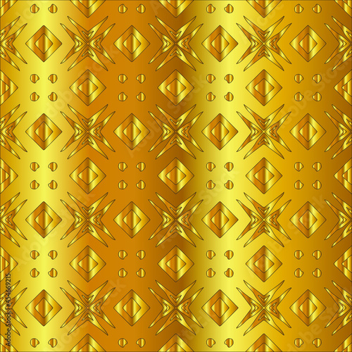  Gold metal texture background vector illustration 
