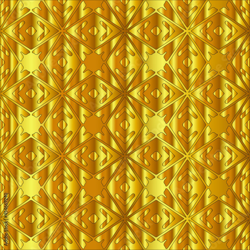  Gold metal texture background vector illustration 
