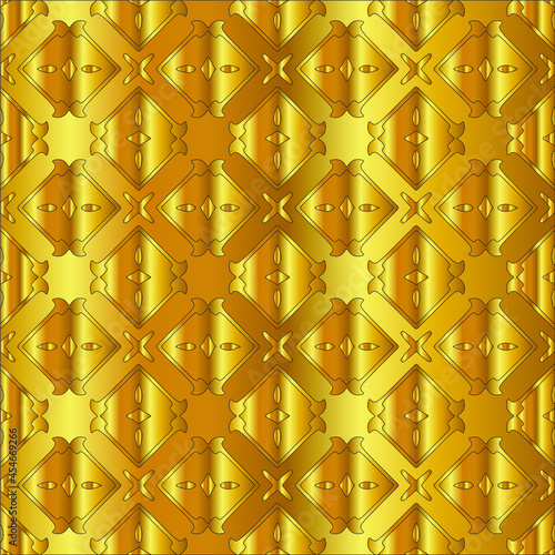 Gold metal texture background vector illustration 
