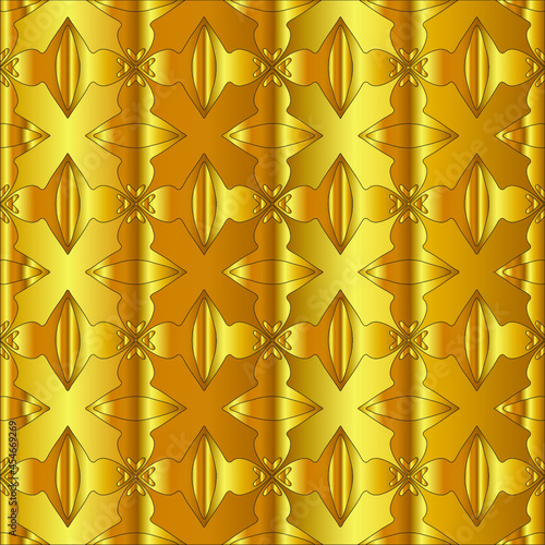  Gold metal texture background vector illustration 
