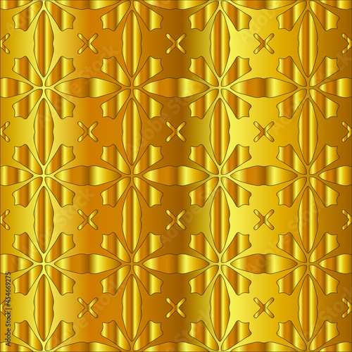  Gold metal texture background vector illustration 
