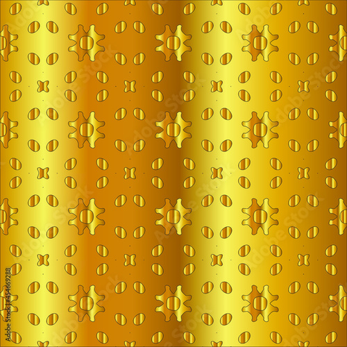  Gold metal texture background vector illustration 
