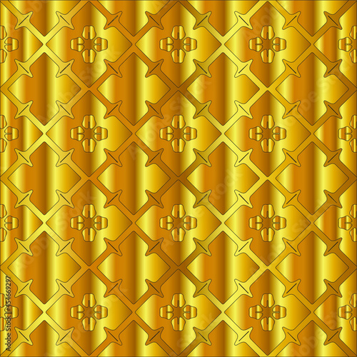  Gold metal texture background vector illustration 
