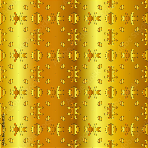  Gold metal texture background vector illustration 
