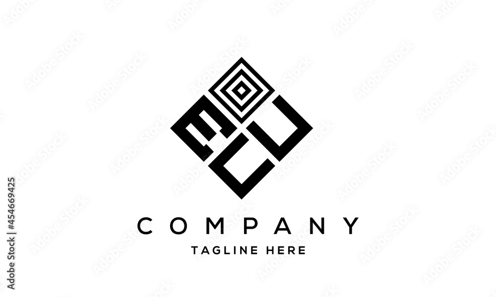 EUU square three latter logo vector EUU square three latter logo vector