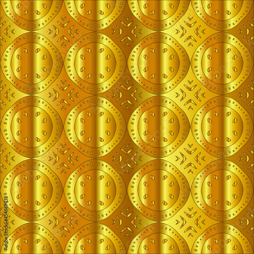 Gold metal texture background vector illustration 
