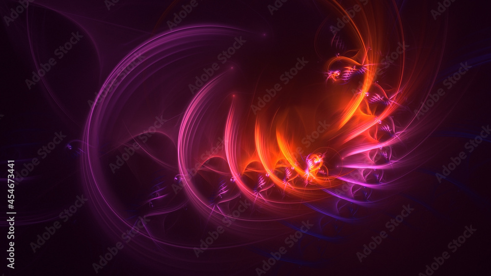 3D rendering abstract multicolor fractal light background 3D rendering abstract multicolor fractal light background