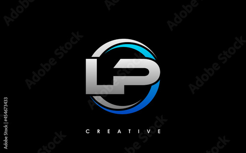 LP Letter Initial Logo Design Template Vector Illustration