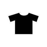 Simple t-shirt black pictograph shirt icon