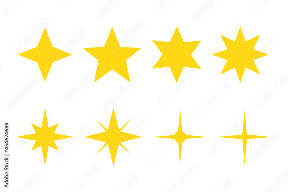 Set of cute stars for every taste Set of cute stars for every taste