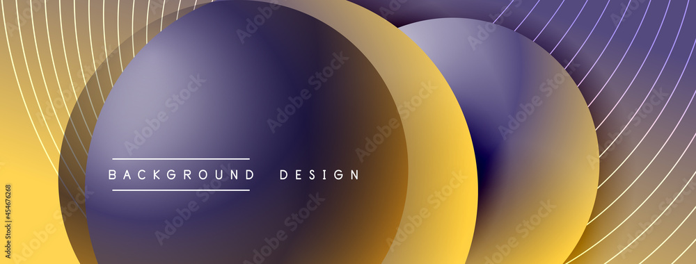 Gradient circles with shadows. Vector techno abstract background. Modern overlapping forms wallpaper background, design template Gradient circles with shadows. Vector techno abstract background. Modern overlapping forms wallpaper background, design template